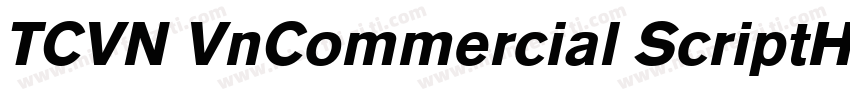 TCVN VnCommercial ScriptH Italic字体转换
